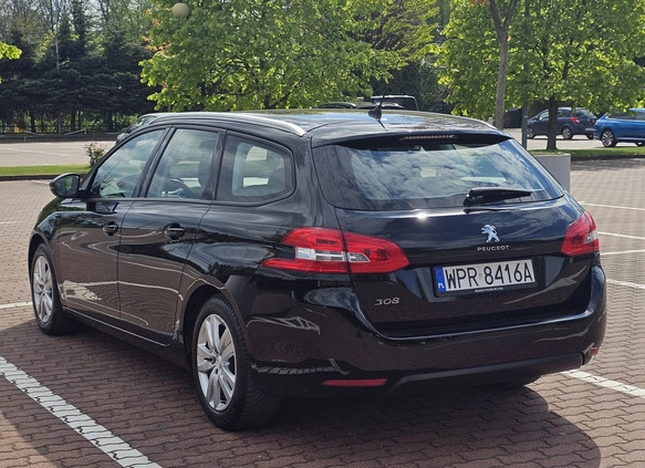 Peugeot 308 cena 50900 przebieg: 96300, rok produkcji 2019 z Pruszków małe 704